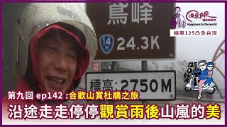 125凸全台灣 Ep142~沿途走走停停觀賞雨後山嵐的美，是開車族的你無法想像的感受。第九回 合歡山賞杜鵑之旅｜俊良教授陪你遊世界