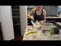 basement pick up ditl tahini banana bread postpartum home workout