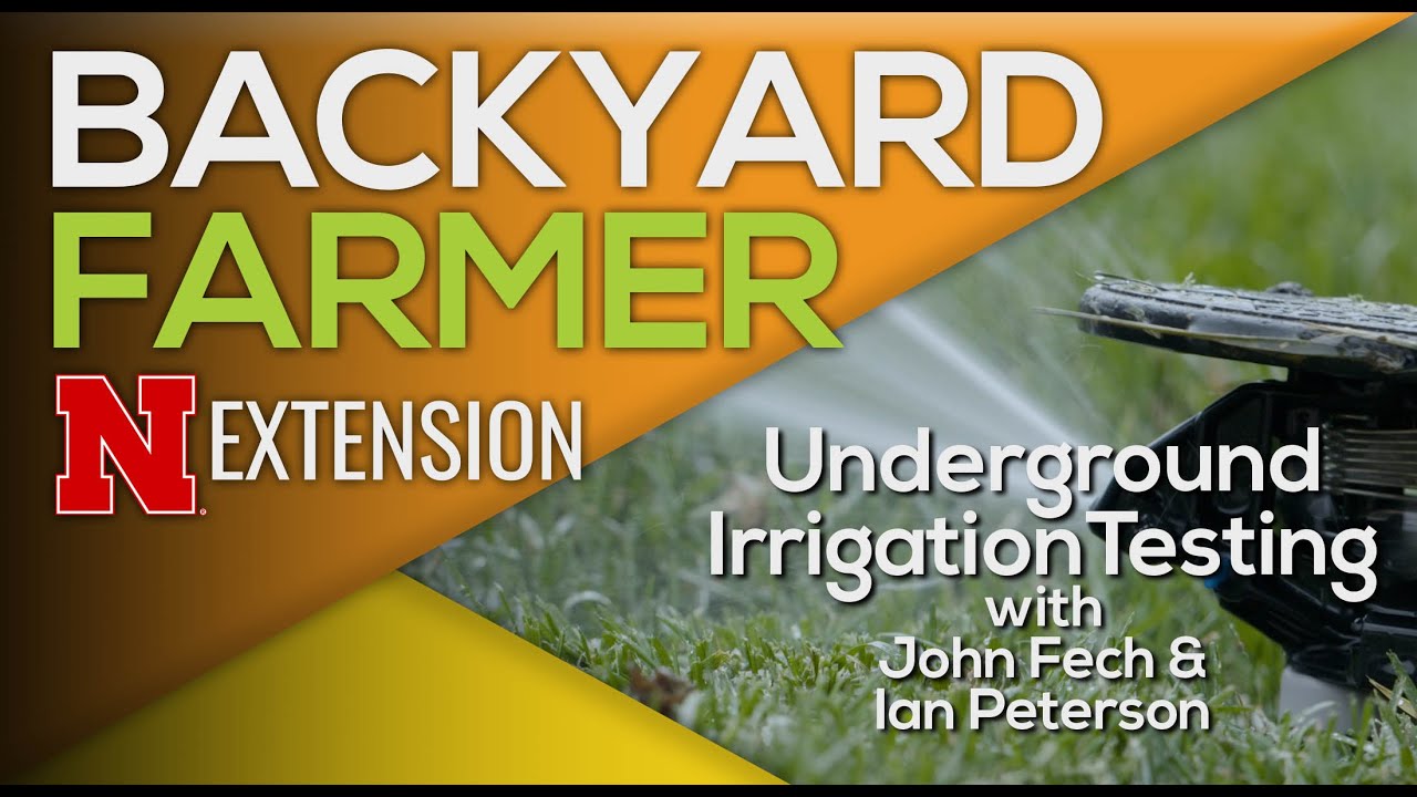 Underground Irrigation Testing Youtube