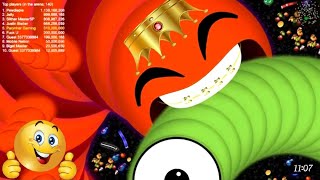 WormsZone.io/slinther big snake with best styl.cartoon for kids. gameplay. walkthrough. funny carton