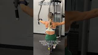 How to Exercise Rear Delt Fly |  Women's Workout Program | Fitness Coach