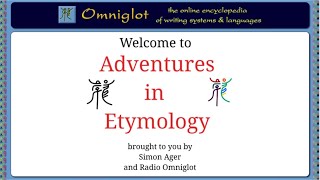 Adventures in Etymology - April