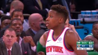 Frank Ntilikina VS Kyrie Irving + Terry Rozier (Raw Footage)