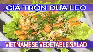 10 - Giá trộn dưa leo Gỏi giá chua ngọt Salad giá đỗ dưa leo Nộm dưa chuột giá đỗ Gỏi giá chua ngọt