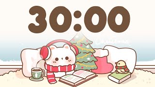 30 Minute Timer 🐱 Winter lofi timer for study