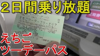 【えちごツーデーパス】①　新潟エリア２日間乗り放題　JR、北越急行、トキ鉄乗り放題、特急券を買えば新幹線にも乗れる