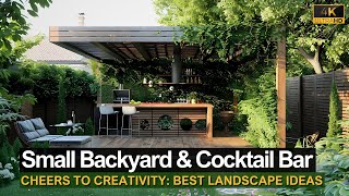 Cheers to Creativity: Small Backyard Landscape \u0026 DIY Cocktail Bar Inspiration