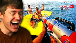Reacting to a NERF SUPER SOAKER BATTLE! (Insane)