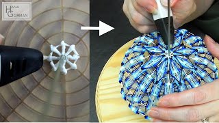 How to make Temari design inspired balls with 3d pen