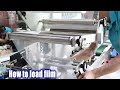 Tutorial how to load film for flow wrap equipment