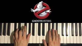 How To Play - Ghostbusters Theme (PIANO TUTORIAL LESSON)
