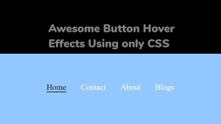 ASMR Programming - Awesome Buttons Hover Effects - No Talking