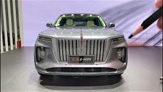 2022 FAW Hongqi E-HS9 EV Walkaround—2021 Guangzhou Motor Show—2022款一汽红旗E-HS9，外观与内饰实拍