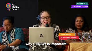 APFF4 Plenary | Day 3: How We Get There | Laisa Bulatale, Fiji Women's Rights Movement