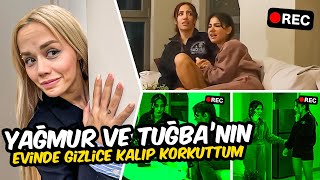 YAĞMUR VE TUĞBA'NIN EVİNDE GİZLİCE KALIP KORKUTTUM | Gamze Karta Yağmur Tuğba Eroğlu