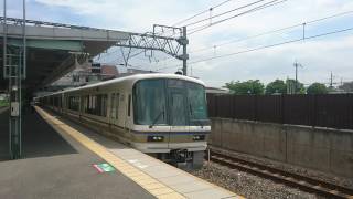 221系+223系(京都線普通列車4B+4B)747T 島本駅発車