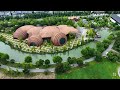 guangfulin relic cultural park from above