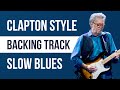 Eric Clapton Style Blues Backing Track in A