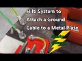 Hilti Fastening System for Fastening Ground Cable to Steel from NECA 2019