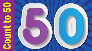 Count to 50 | Learn Numbers 1 to 50 | Learn Counting Numbers | ESL for Kids | Fun Kids English