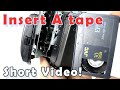 How To Insert VHS-C Tape Into The Camcorder