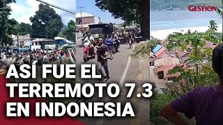 Terremoto en INDONESIA: IMÁGENES del sismo 7,3 seguido de alerta de Tsunami