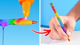 🌈🖊️ MATERIAL ESCOLARINO MAIS LEGAL DIYs PARA A VOLTA ÀS AULAS! 🏫