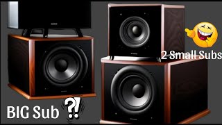 1 Big Subwoofer vs 2 Smaller Subwoofers: Which is better?