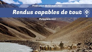 Rendus capables de tout (Philippiens 4.13)