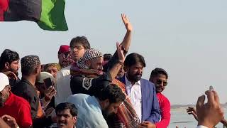 Naimat Khuhro and Junior Zulfiqar Ali Bhutto at Almanzar Jamshoro Sindh