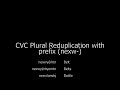 group 6 cvc plural reduplication with prefix nexw