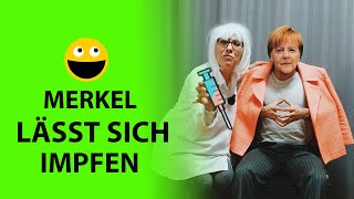 😂Angela Merkel lässt sich gegen Corona Impfen