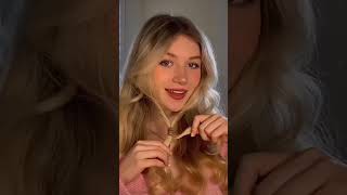 🎀Простая прическа  на распущенные волосы/Simple hairstyle for loose hair✨️