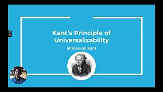 Ethical Theory - Kant's Principle of Universalizability