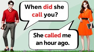 Past Tense - English Conversation Practice -Improve Speaking Skills- Past Tense conversations