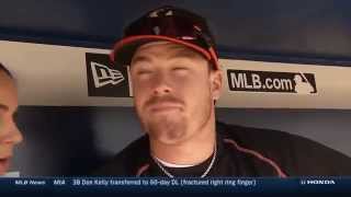 Miami Marlins' Justin Bour isn't easily impressed