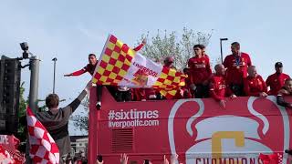 Liverpool Parade Salah Trophy