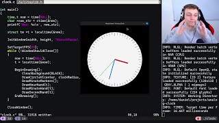 Coding an Analog Clock in C