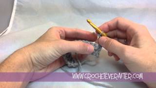 Double Crochet Tutorial #2: DC into the First Stitch of the Row