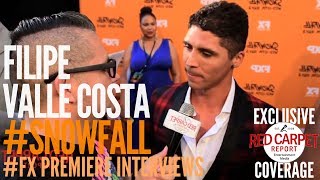 Filipe Valle Costa interviewed at FX Network's "Snowfall" Premiere Red Carpet #SnowfallFX