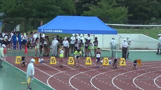 ５，６年男子100m4組目 足立フレンドリーナイター（2020823