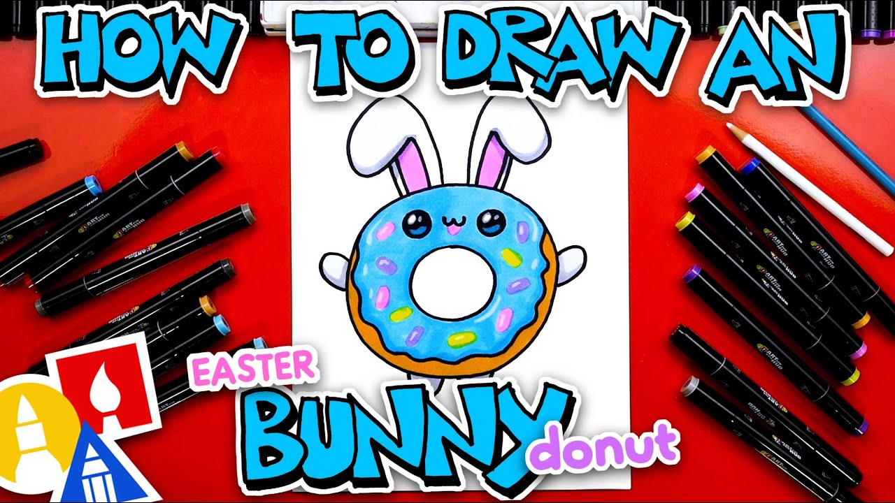 How To Draw A Funny Easter Bunny Donut Youtube