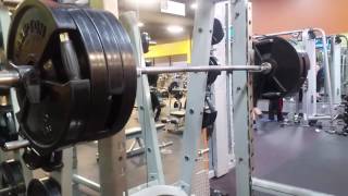 405 lb high bar squat atg for 5 reps