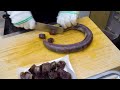 대전 유성구 신성동 맛집 팔천순대 대전신성점 순대 내장 썰기 몰아보기 sundae pork sausage intestines korean street food