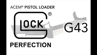 How to load the GLOCK G43 in under 5 seconds [ACEM® P9/40 GEN 2 magazine loader from PLATE®]