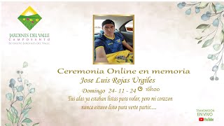 Misa presencial y online en memoria de Jose Luis Rojas Urgiles