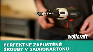 Šroubovací nástavec k hloubkově omezenému přišroubování sádrokartonu | wolfcraft