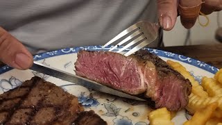 Sous vide frozen steak
