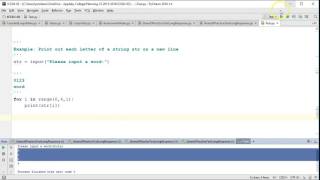 The Basics: Python 3 - Counted Loops (Printing Strings)