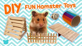 DIY Hamster Toys | Popsicles Sticks Tutorial | How to | Ham Ham Adventure TV